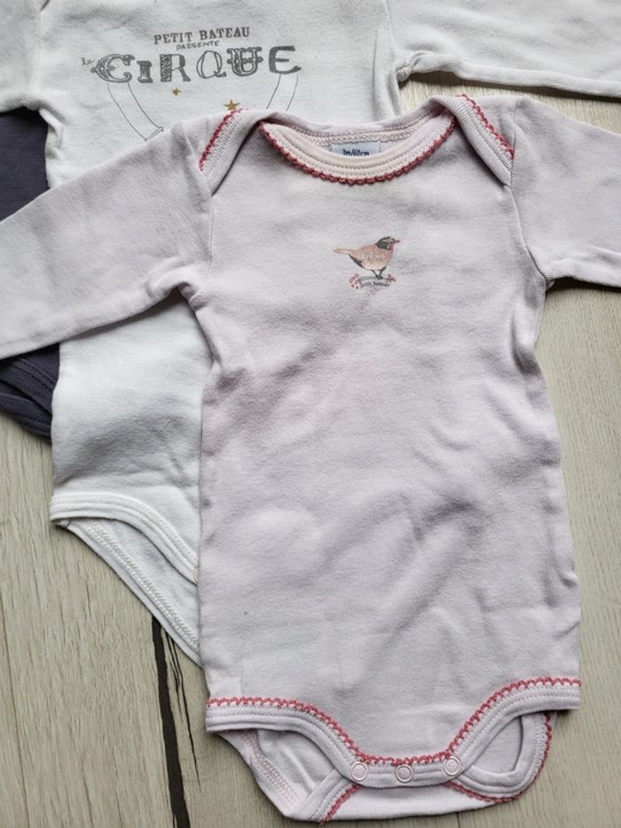 Lot de 7 bodys manches longues petit bateau fille 3 mois - photo numéro 6