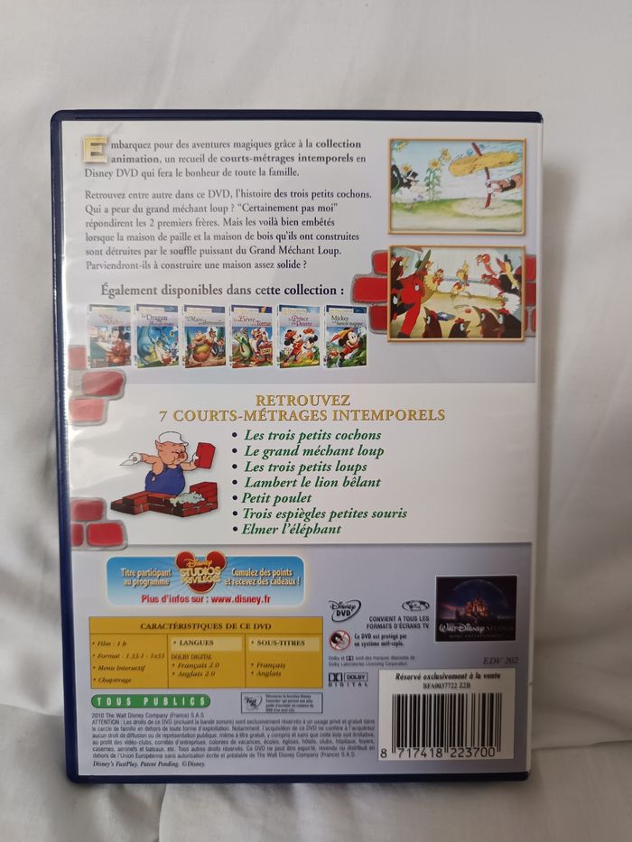 Dvd " Les 3 petits cochons " - photo numéro 2