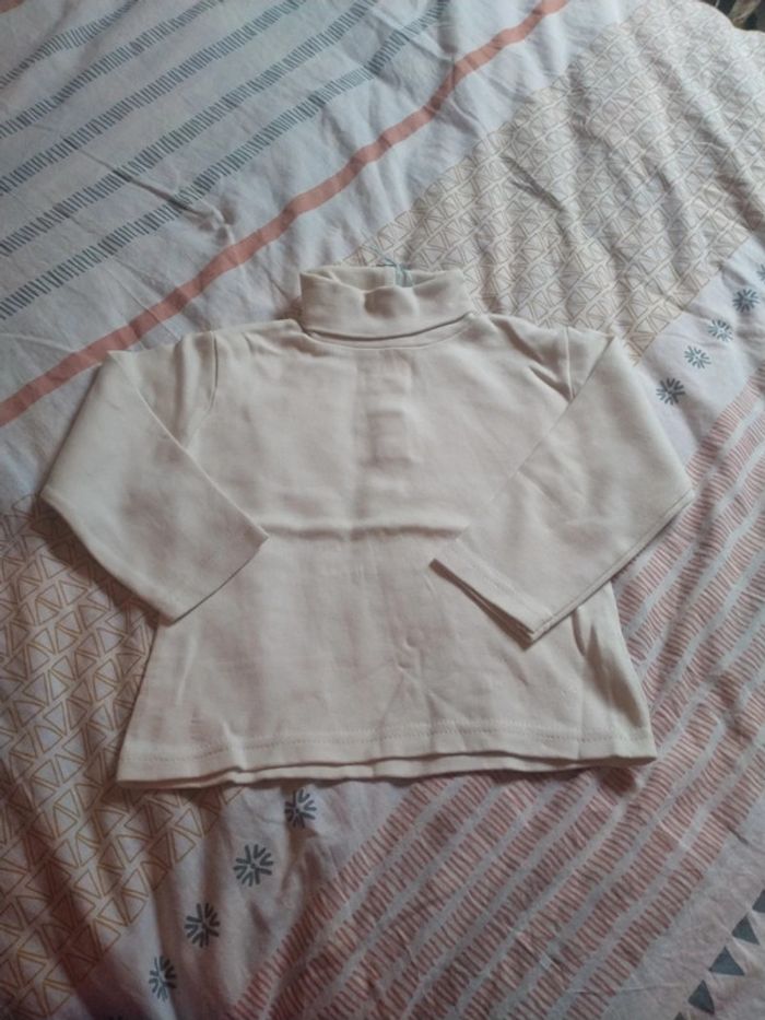 Sous pull écru 3 ans