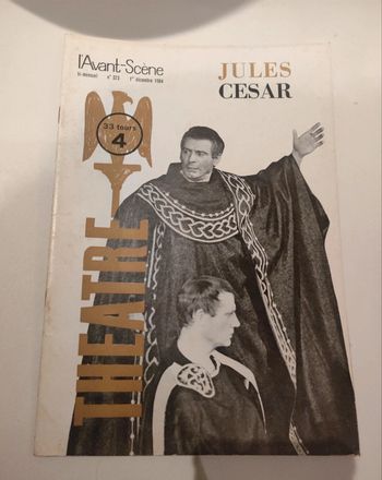 Revue théâtre Jules César (Shakespeare texte intégral ) 1964