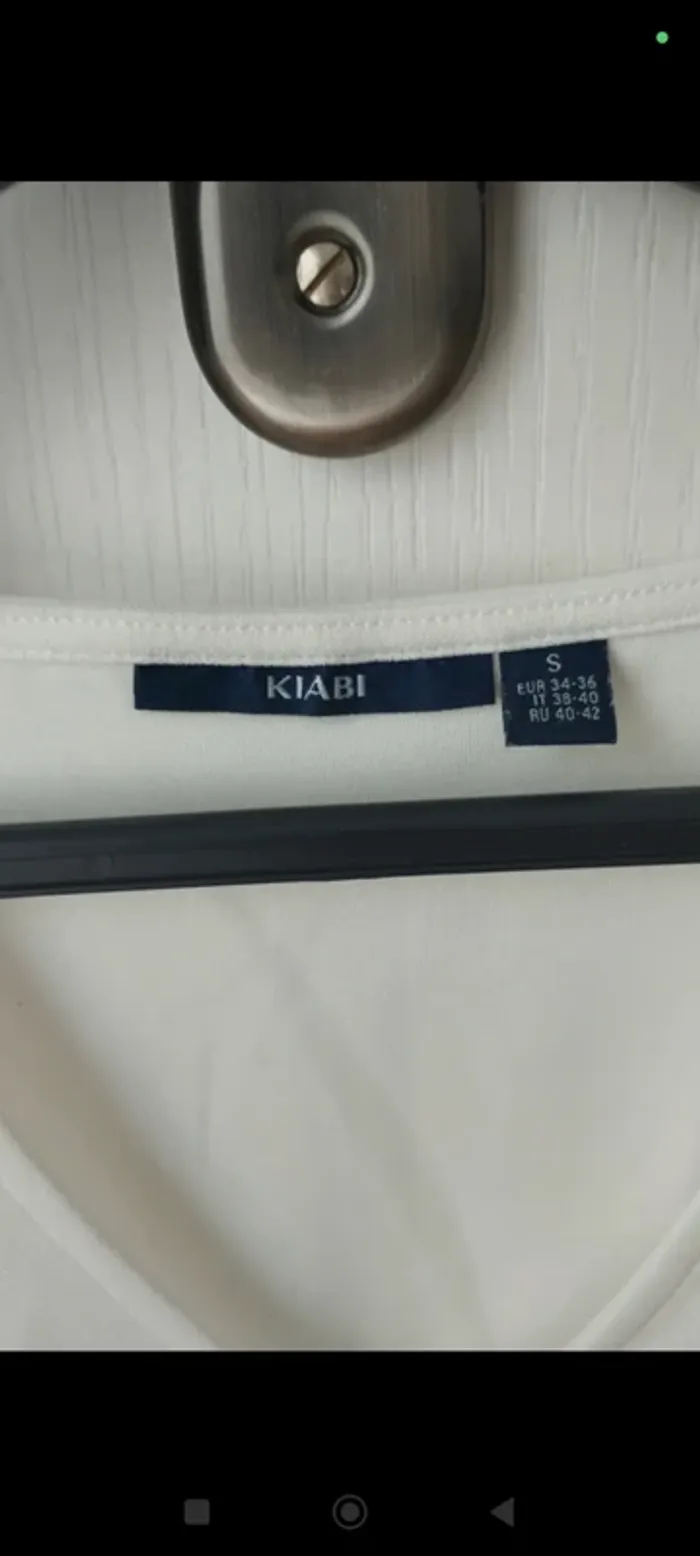 Débardeur blanc à perles Kiabi 36 - photo numéro 3
