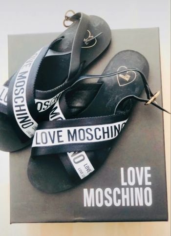 Sandales cuir Love Moschino 