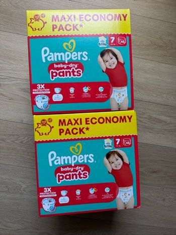 124 couches culottes pampers pants taille 7