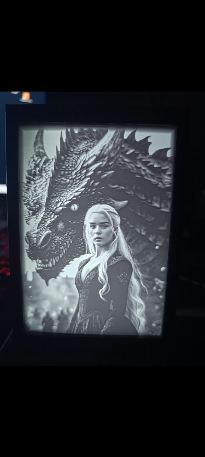 Lampe litho game of thrones - photo numéro 3