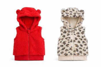 Veste sans manche rouge 6-9 mois 