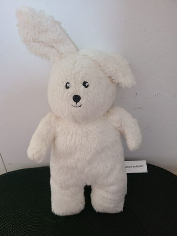 Doudou lapin en coton bio