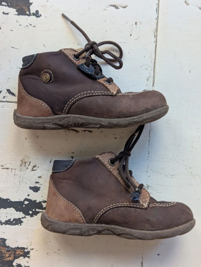 Chaussures montantes en cuir marron André – Taille 23 - photo numéro 4