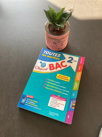 Objectif bac hachette révision seconde lycée maths français svt ses histoire physique