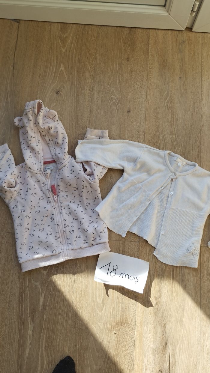 Lot 2 vestes 28 mois