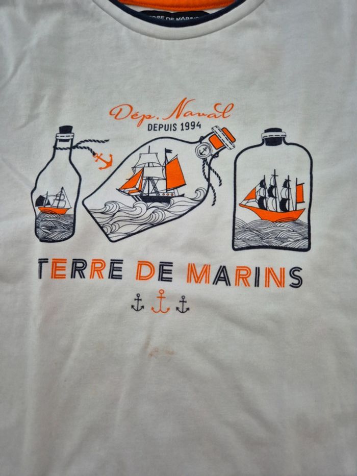 Tee-shirt Terre de Marins 6 ans - photo numéro 2