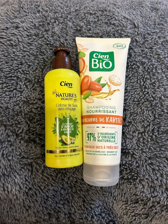 Crème de soin et shampooing CIEN
