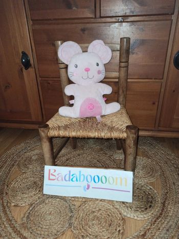 peluche souris rose nicotoy tbe