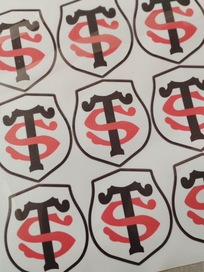 Lot x9 stickers autocollants Stade Toulousain - photo numéro 2
