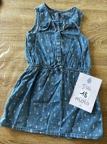 Robe jean cœur IN Extenso t.18m