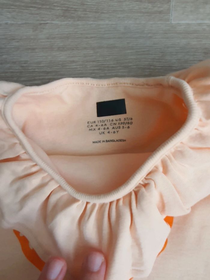 Tee-shirt orange taille 4-6 ans - photo numéro 3