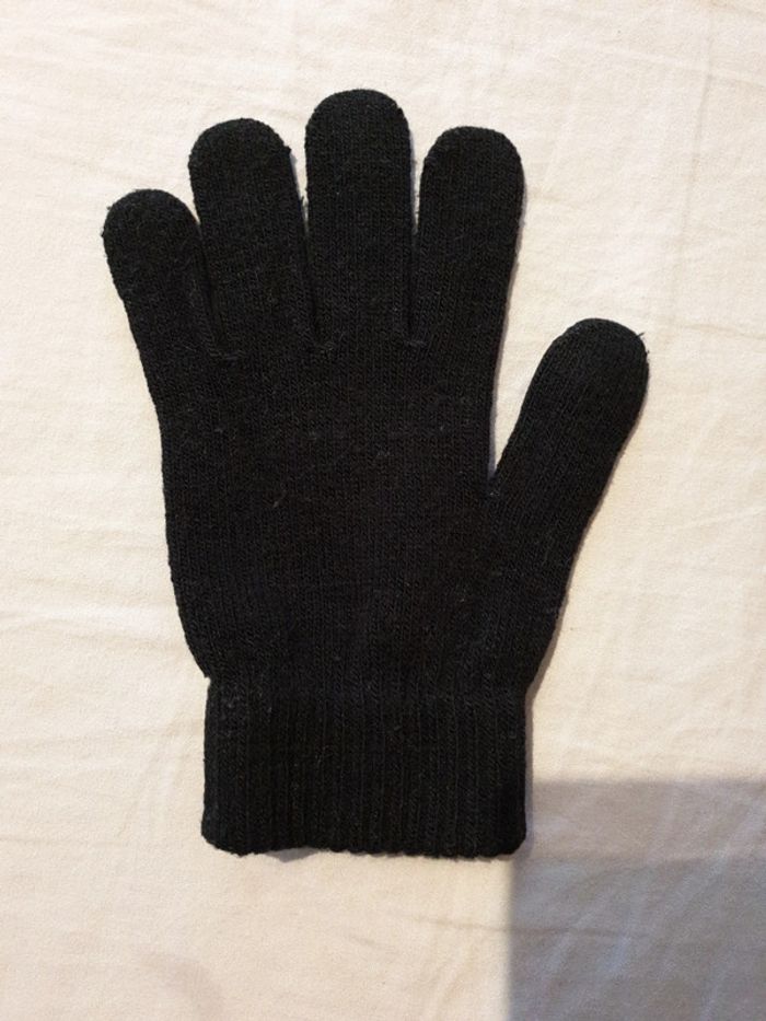 Paire de gants noire extensible enfant - photo numéro 7