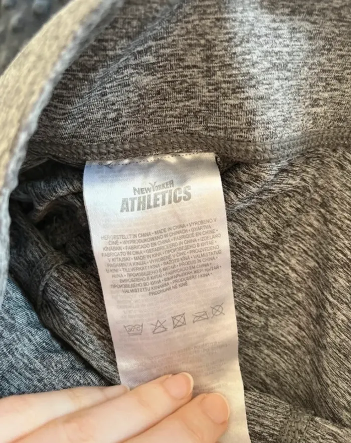 Legging avec 2 poches gris push up et bandes contrastantes vertes 36 - photo numéro 5