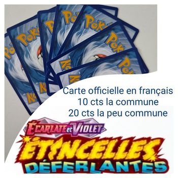 Carte pokémon officielle à l'unité étincelles déferlentes