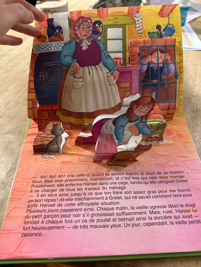 Livre pop-up 3d album ancien Hemma collection Panorama Hansel et Gretel conte - photo numéro 4