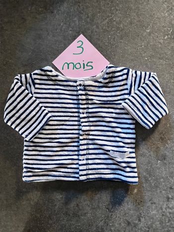 Gilet velours 3 mois