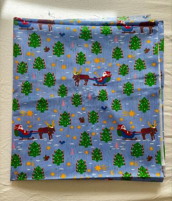 Grand coupon de tissu thématique Noël