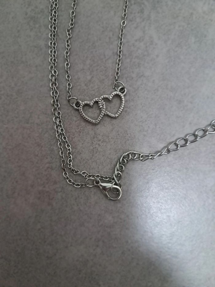 Collier cœurs entrelacés - photo numéro 2