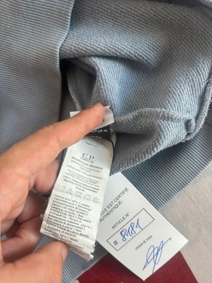 Sweat C.P Company taille xs bleu clair - photo numéro 9