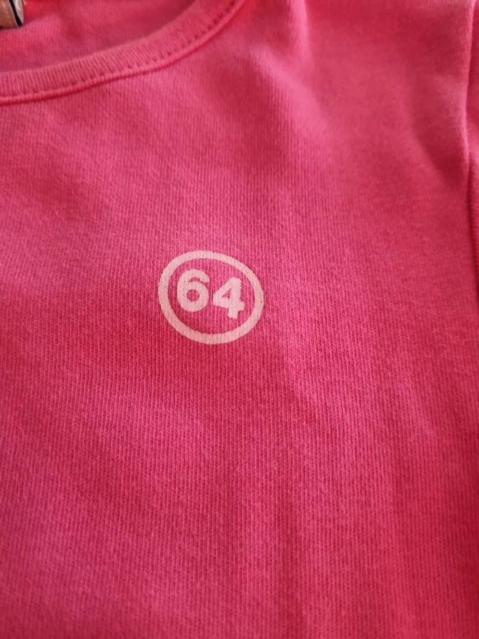 T shirt rose 2 ans 64 très bon état - photo numéro 2