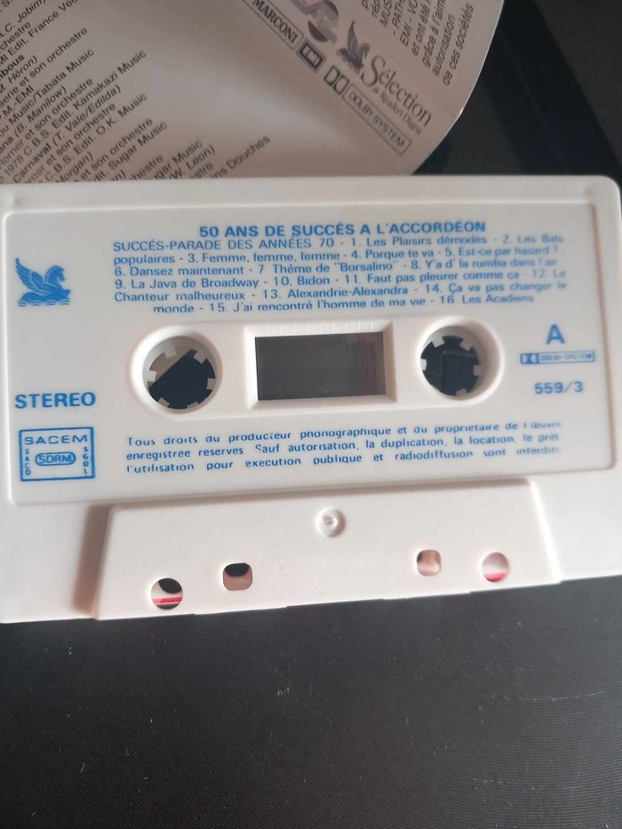 Cassette audio 50 ans de succès à l'accordéon - photo numéro 7