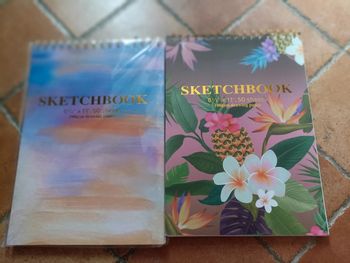 Lot deux sketchbook fleurs