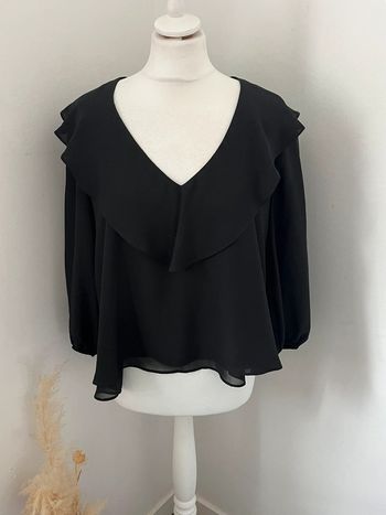 Blouse col en v Zara M comme neuve