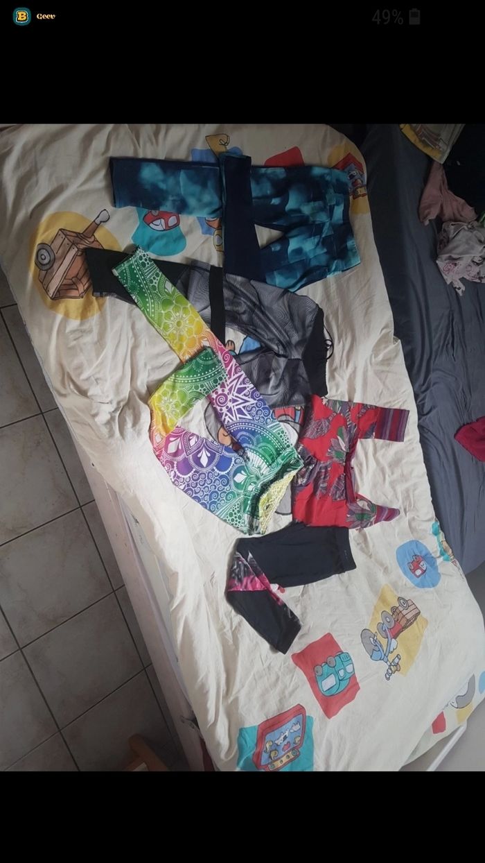 Lot leggins sport 10 ans