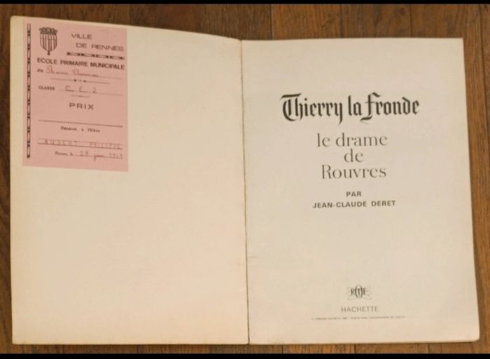 Ancien livre Thierry la fronde 1966 Le drame de Rouvres - photo numéro 2