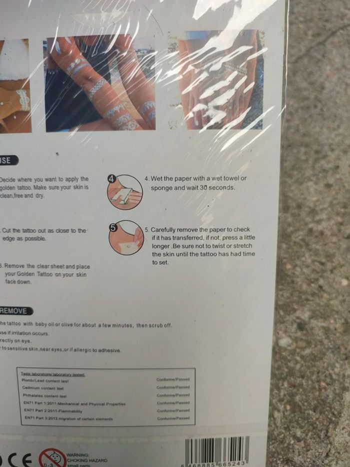 Plaquette de tatouage temporaire - photo numéro 7