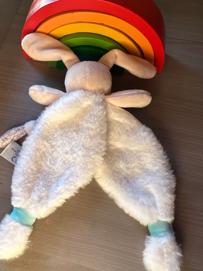 Doudou lapin poupi nature baby Nat - photo numéro 3
