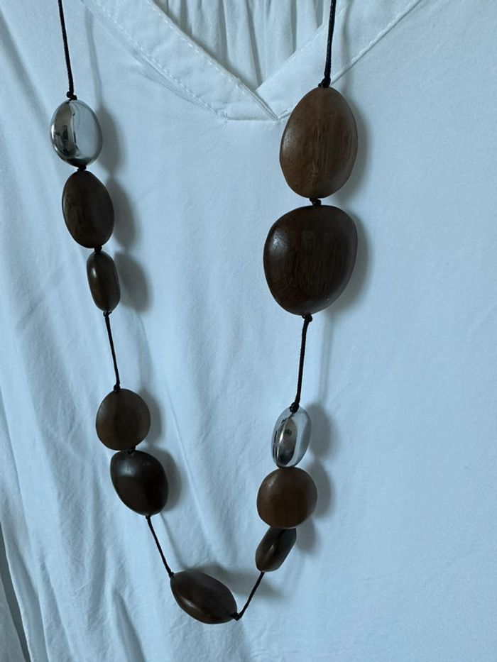 Collier /sautoir en bois - photo numéro 2