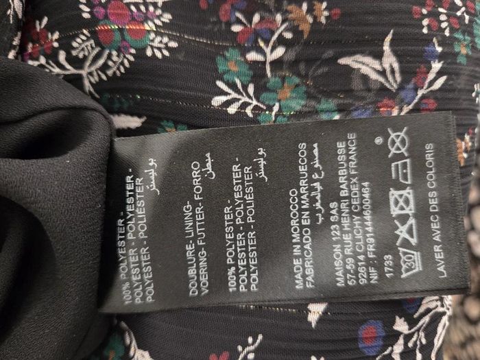jupes longue Maison 123 noir et multicolore taille L - photo numéro 5
