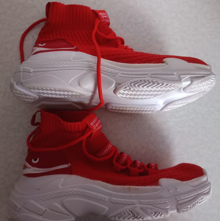 Sneakers DB Shark homme Basso Exclusive rouge taille 39 avec lacets - photo numéro 2