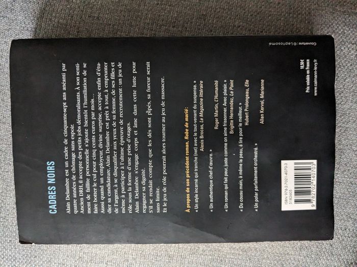 Livre Cadres noirs Pierre Lemaitre - photo numéro 2