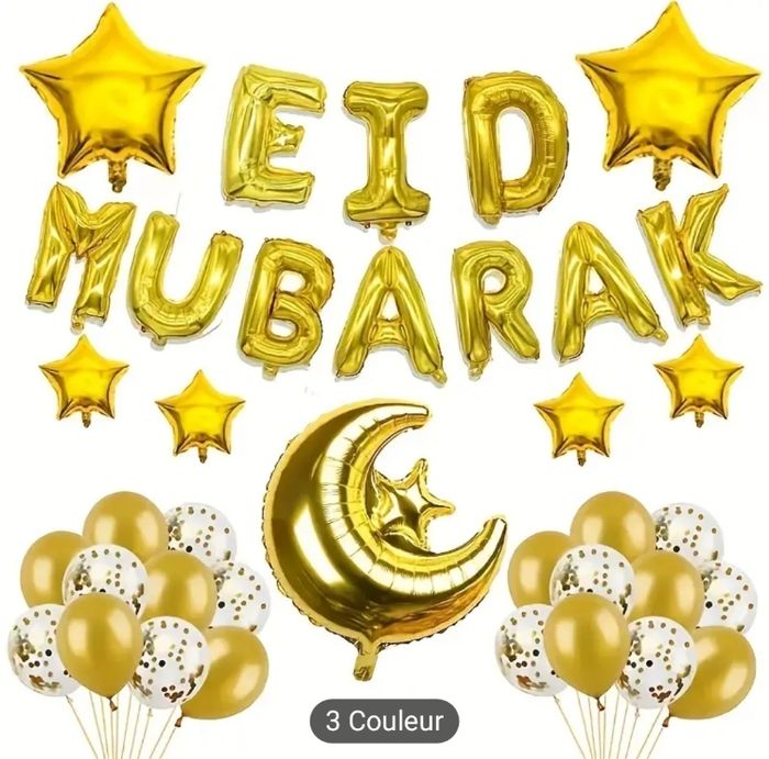 Lot ballons EID mubarak neuf - photo numéro 2