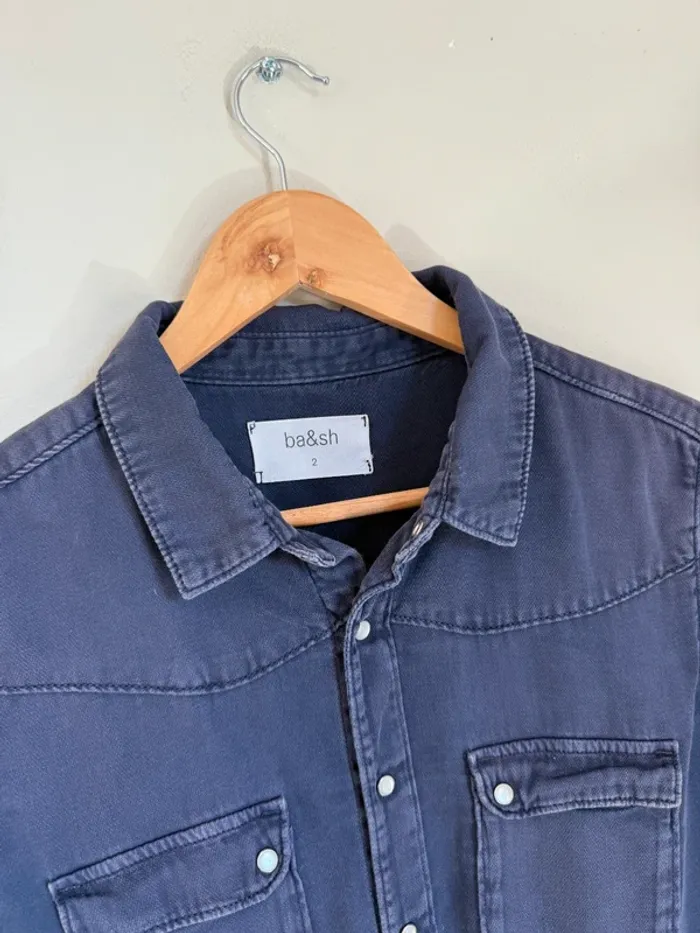 Chemise ba&sh bleu - photo numéro 3