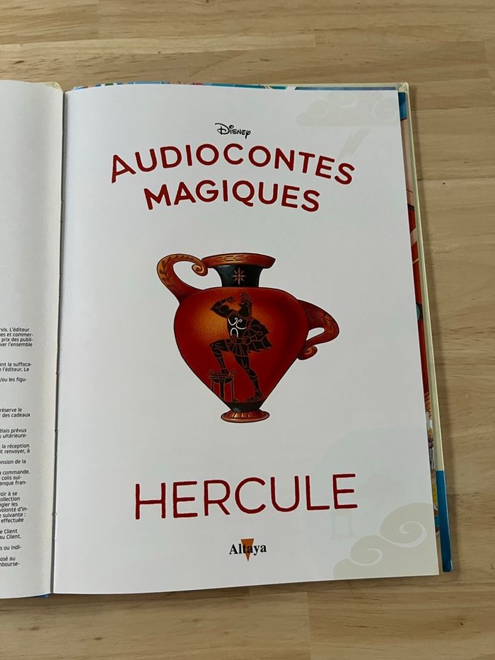 Livre Disney Audiocontes Magiques n°37 – Hercule – Bon État (Sans Figurines) - photo numéro 3