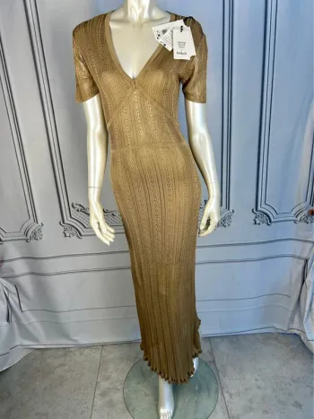 Robe longue maille Ba&sh Bronze T.2 / M neuve