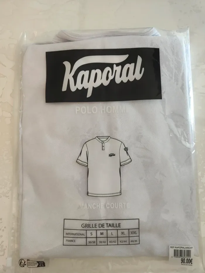 Polo homme Kaporal blanc L - photo numéro 2