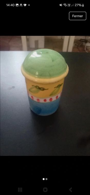 Salière ou poivriere 