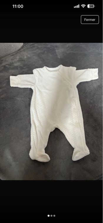 Pyjama taille 1 mois, neuf 