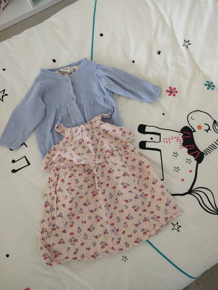 Robe été et gilet tape a l'œil 6 mois