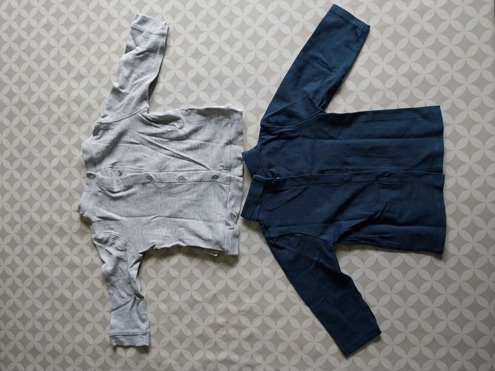 Lot De 3 Hauts Pour Garçon 9 Mois - Marques Tom & Kiddy, Zara, Orchestra - Occasion TB