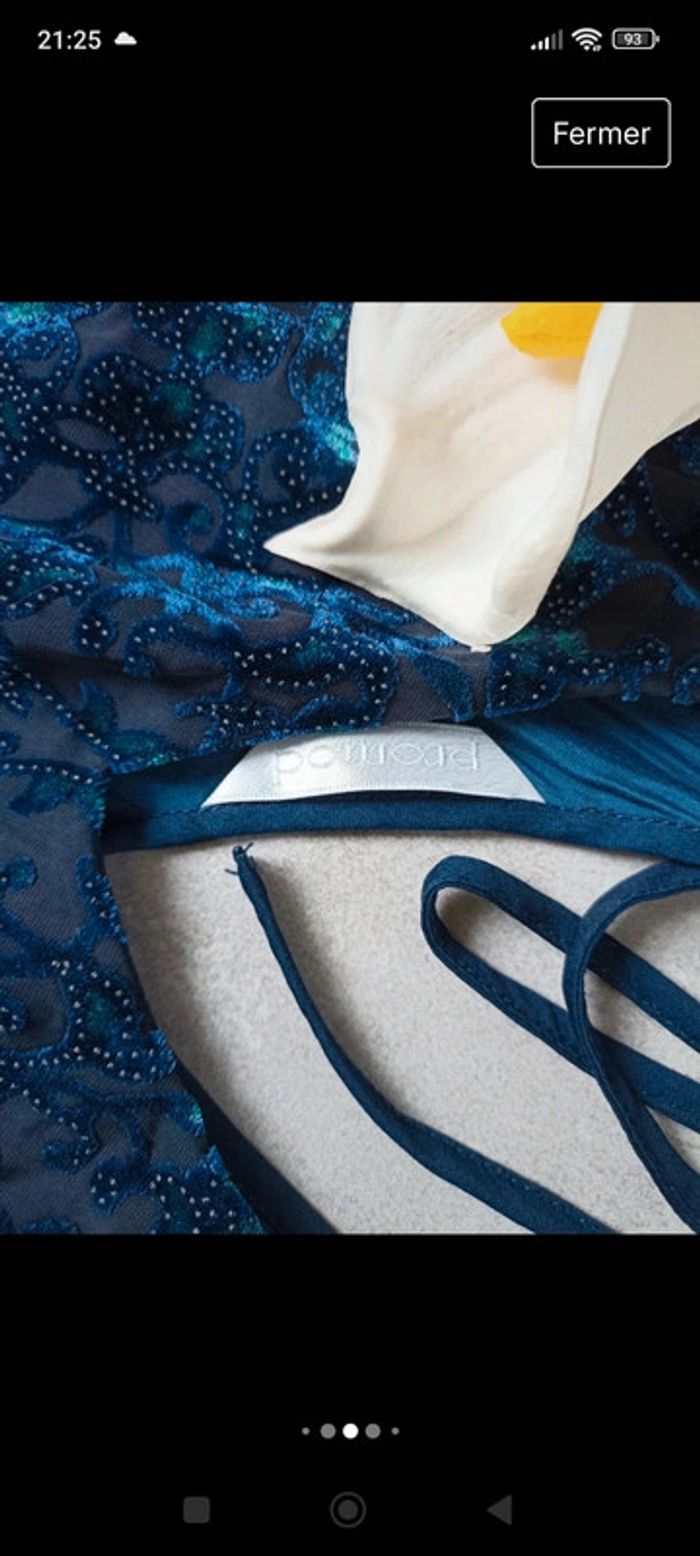 Robe bleu Promod M - photo numéro 4