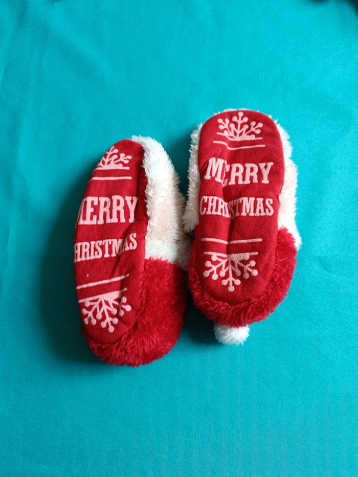 Chausson Père Noël merry Christmas 27-30 - photo numéro 4